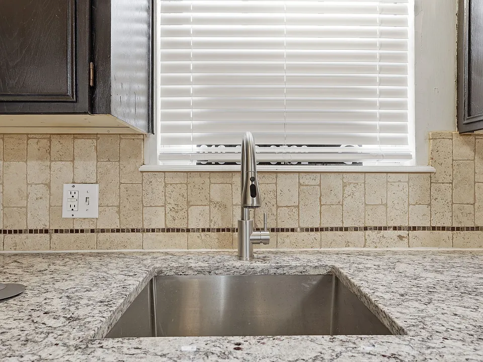 New sink granite countertops installed