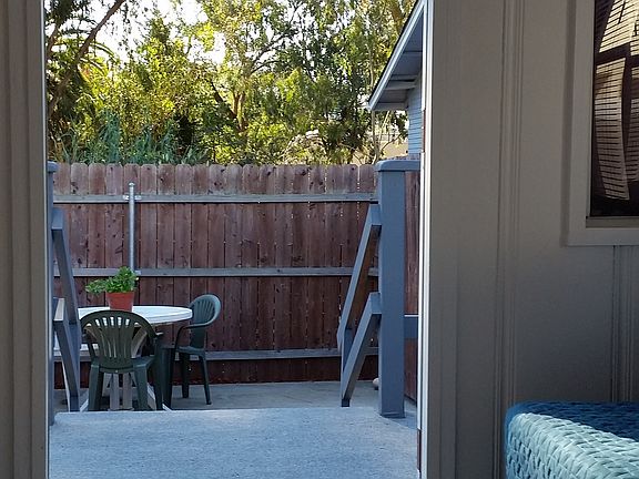 Patio view from cottage 1