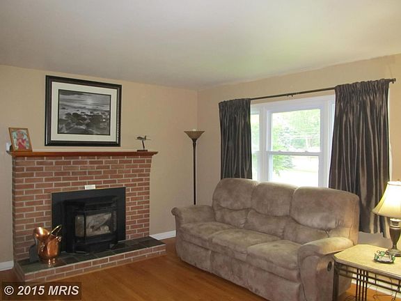 Living Room with Pellet Stove insert in lovely fir