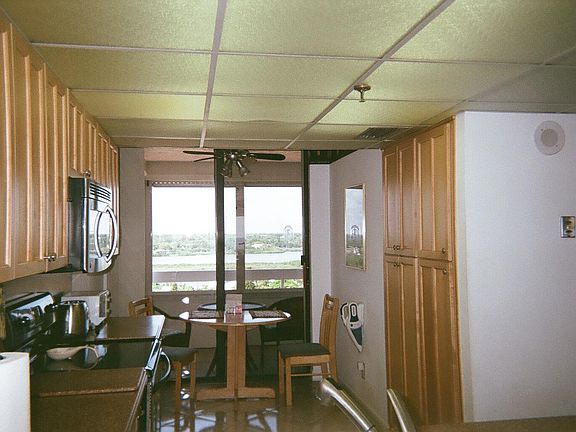 Kitchen with view of Boca Ciega Bay and mainland