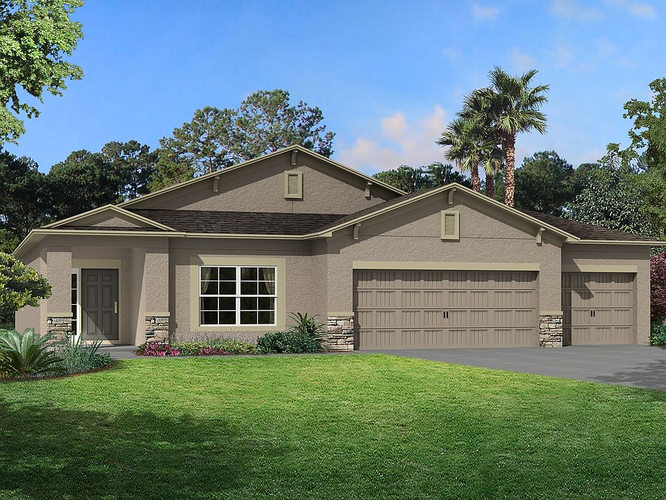 Palencia 3-Car Elevation B