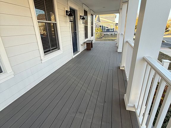 Large covered porch