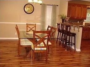 Formal dining and breakfast bar