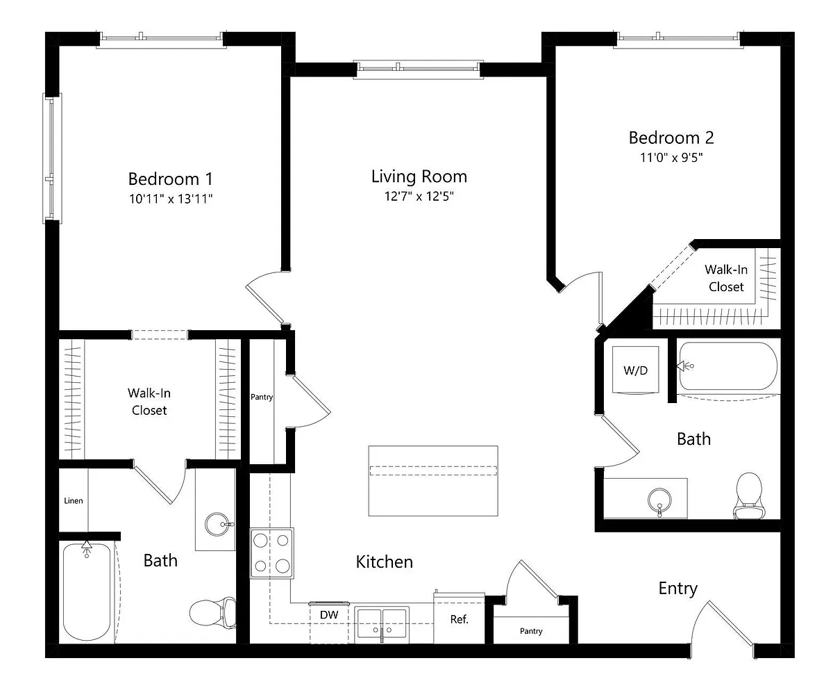 Floor plan Rainier (D3)
