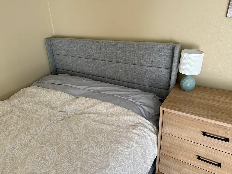 Soft queen size bed headboard