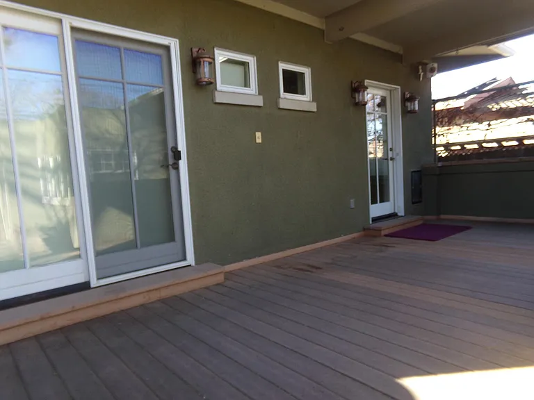 Rear patio