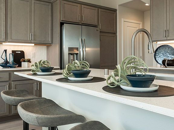 Kitchen Island offers seating for casual dining