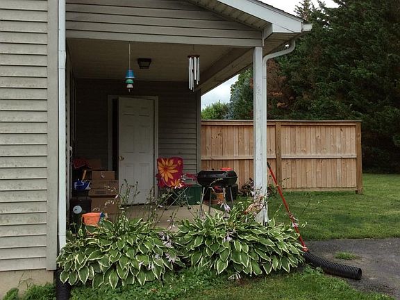 Private back porch