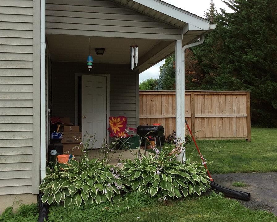 Private back porch