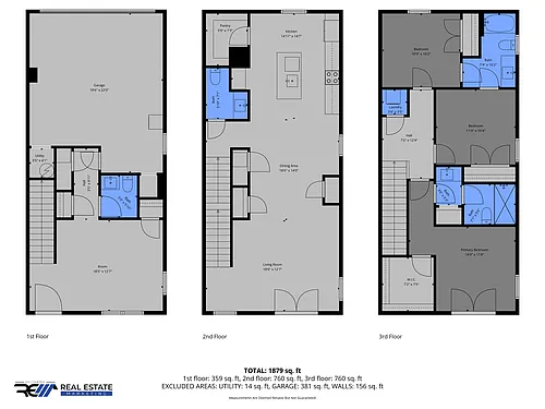 Floor plan 3 Story Townhome