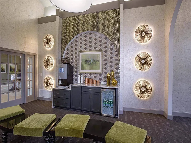 Resident lounge with gourmet coffee bar
