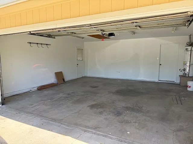 Roomy 2-car garage