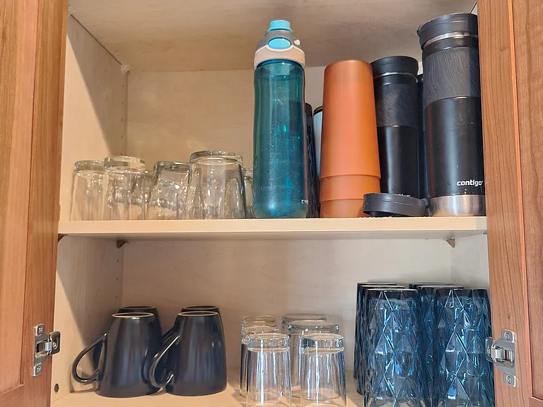 Plenty of glasses.