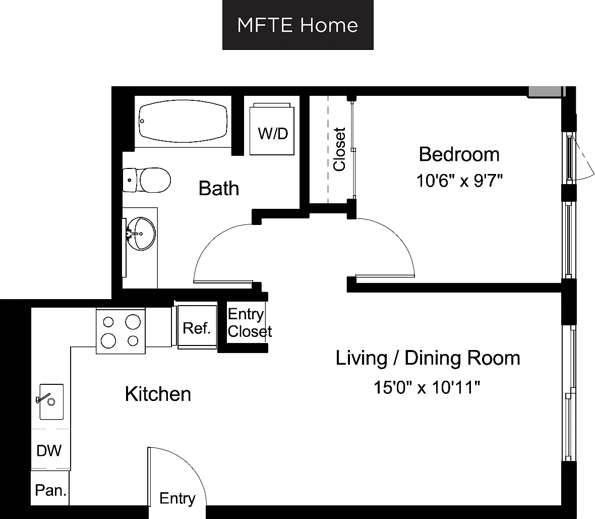Floor plan A1 MFTE