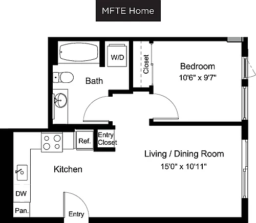 Floor plan A1 MFTE