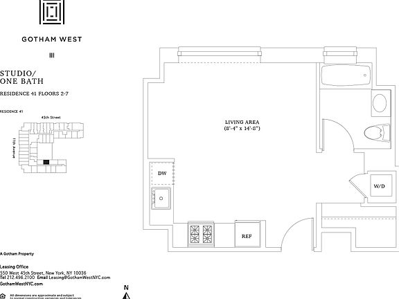 2nd image of 550 W 45th St APT 441