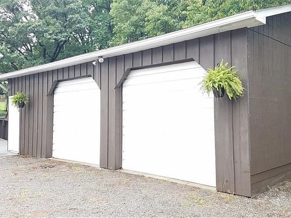 Oversize heated two car detached garage