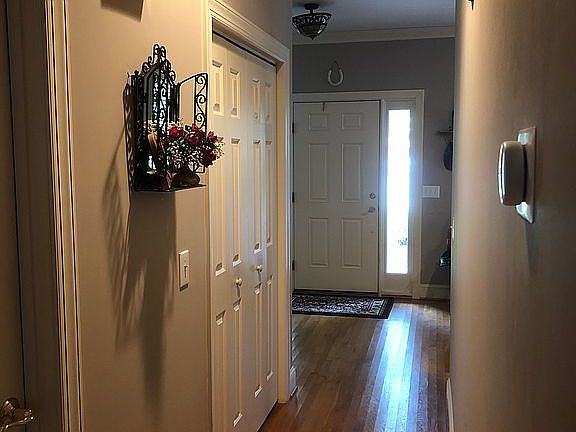 Front door and hallway