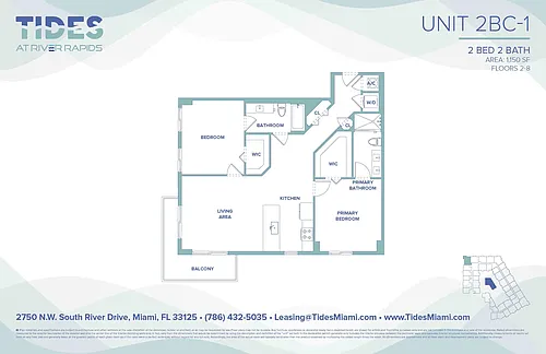 Floor plan 2BC-1