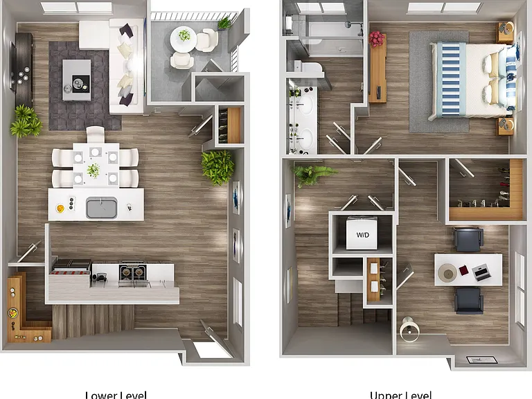 Catalina | 1 Bed+Den/1 Bath Townhome | 990 SF Catalina | 1 Bed+Den/1 Bath Townhome | 990 SF