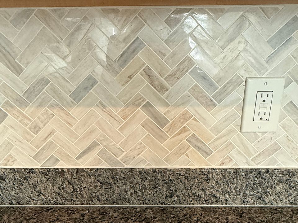 Upgraded backsplash