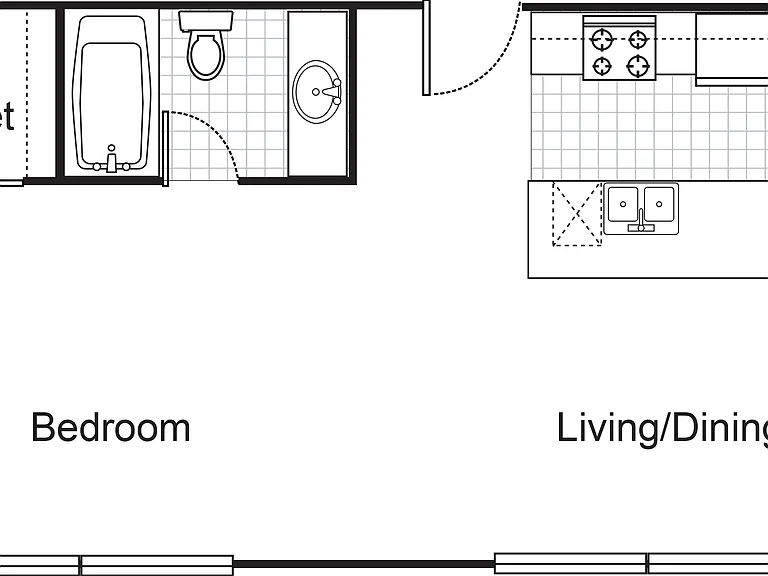 Interurban Building - A5 - 1 Beds - 1 Baths - 609 Sq. ft.