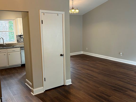 Open plan living room and kitchen