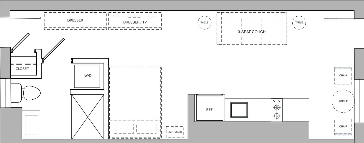 Studio, 349 sqft, $1,750 — Photo 2