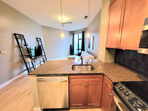 Open kitchen to living room for easy entertaining!