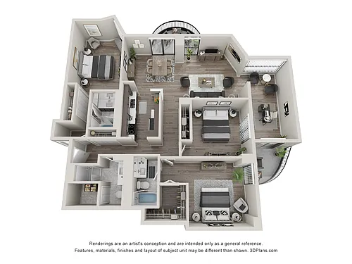 Floor plan 3 Bedroom 10