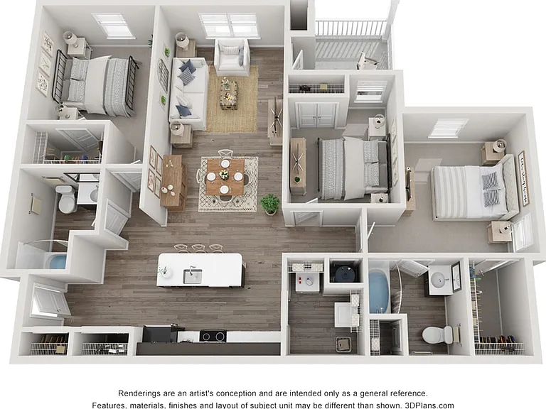 3 Bedroom | 2 Bath | 1233 SF | Renovated 3 Bedroom | 2 Bath | 1233 SF | Renovated