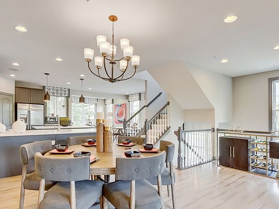 Dining area adjacent to kitchen