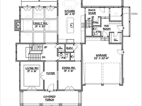 Main Level Floor Plan