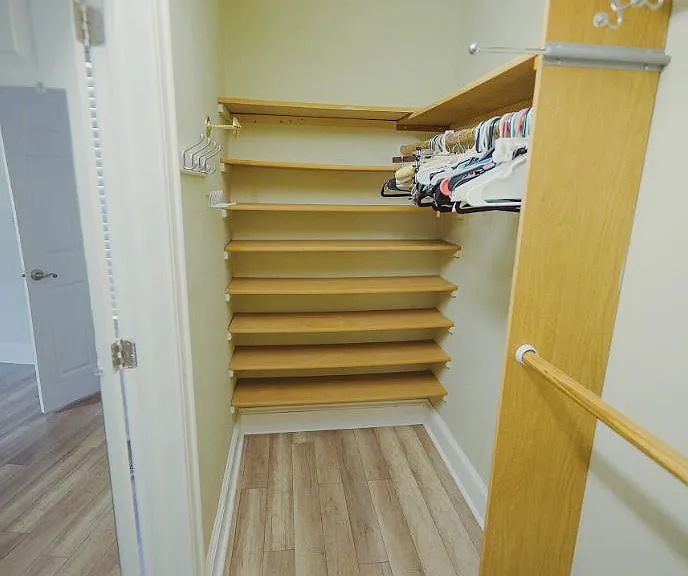main bedroom walk-in closet