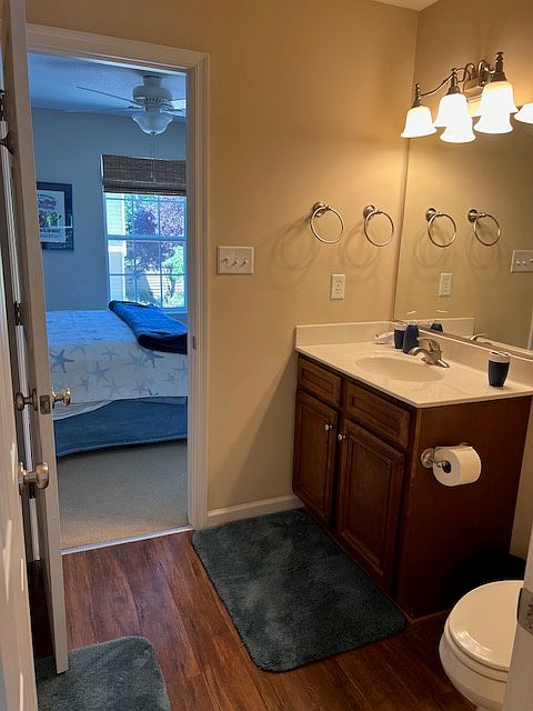 Jack and Jill bath, second floor