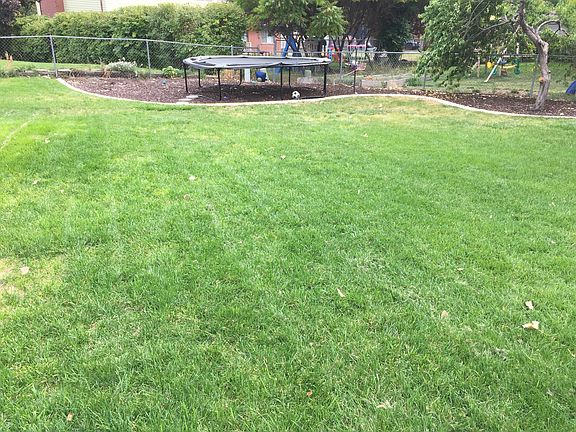 fully fenced 1/3 acre yard 