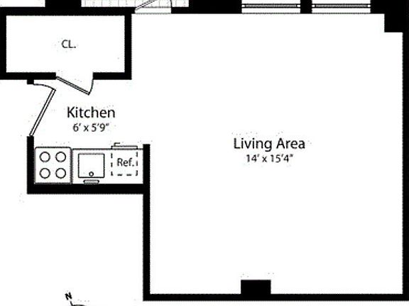 2nd image of 457 W 57th St #207A