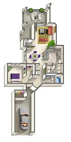 Floor plan Geneva Renovated