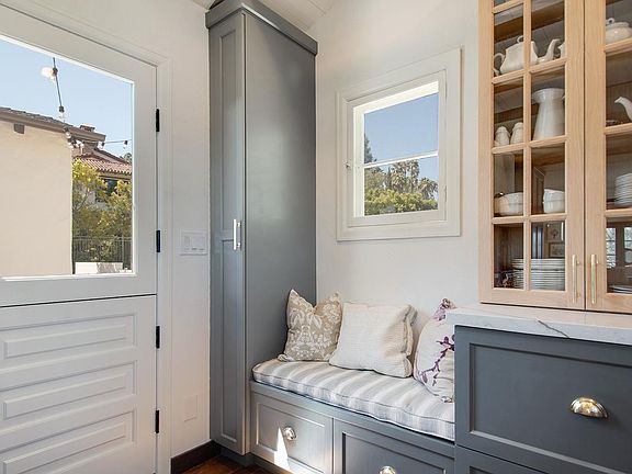 Coming in through the kitchen door