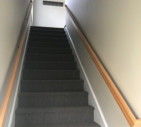 Stairs into apartment.