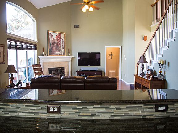 Open kitchen to living area