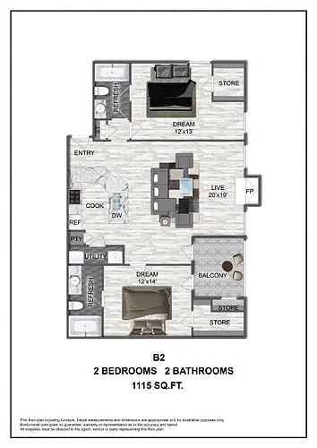 Floor plan B2