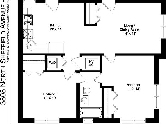 2nd image of 3810 N Sheffield Ave APT 2L