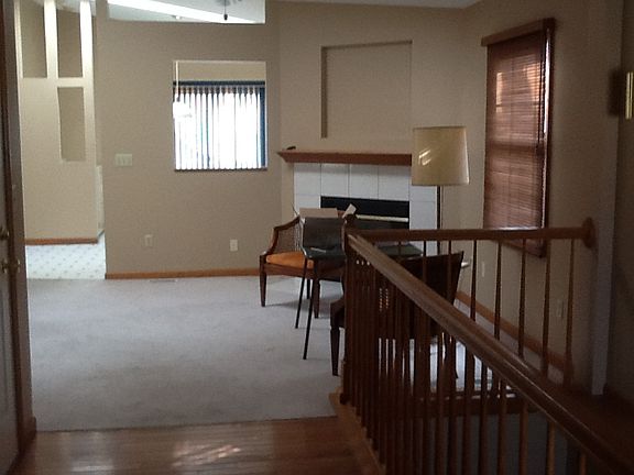 Living room with fireplace