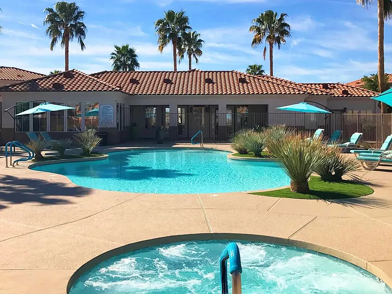 Experience ultimate relaxation right in your backyard by taking a dip in our sparkling pool or soothe your muscles in the heated spa. This is your oasis!