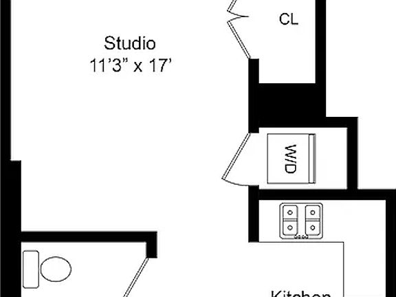 2nd image of 350 W 53rd St APT 4F