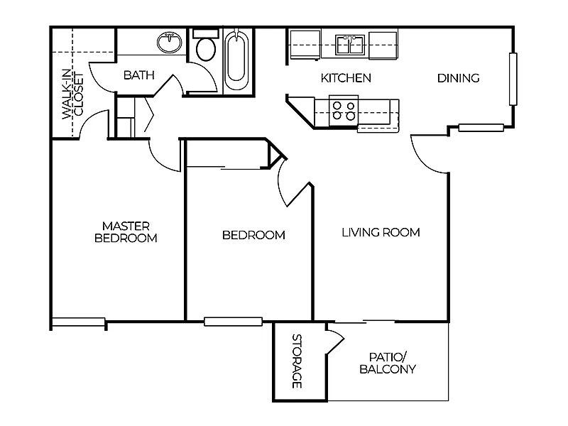 Floor plan 2X2