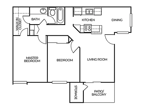 Floor plan 2X2