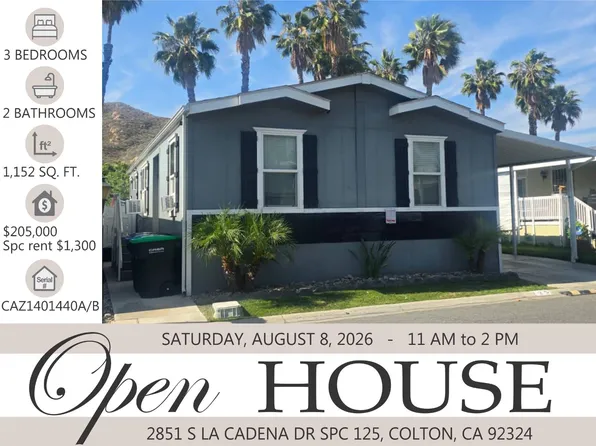 2851 S La Cadena Dr Space 125, Colton, CA 92324