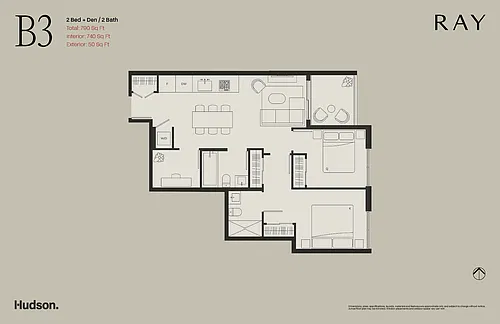 Floor plan 2 Bedroom + 2 Bath 2 Bed 2 Bath 2